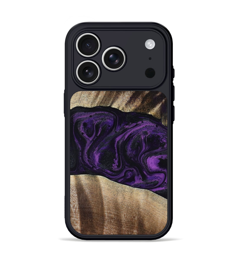 iPhone 17 Pro Wood Phone Case - Brook (Purple, 818601)