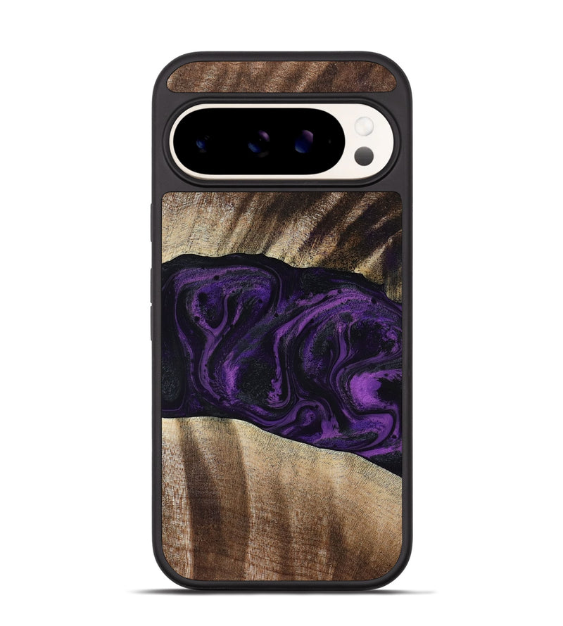 Pixel 9 Wood Phone Case - Brook (Purple, 818601)