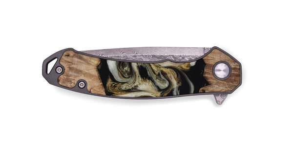 EDC Wood Pocket Knife - Zora (Black & White, 818604)