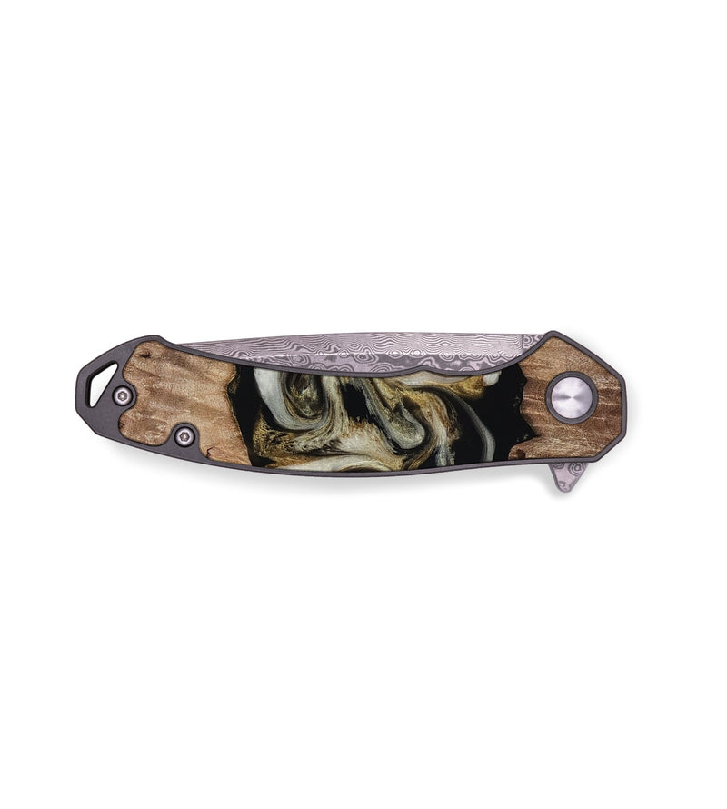 EDC Wood Pocket Knife - Zora (Black & White, 818604)