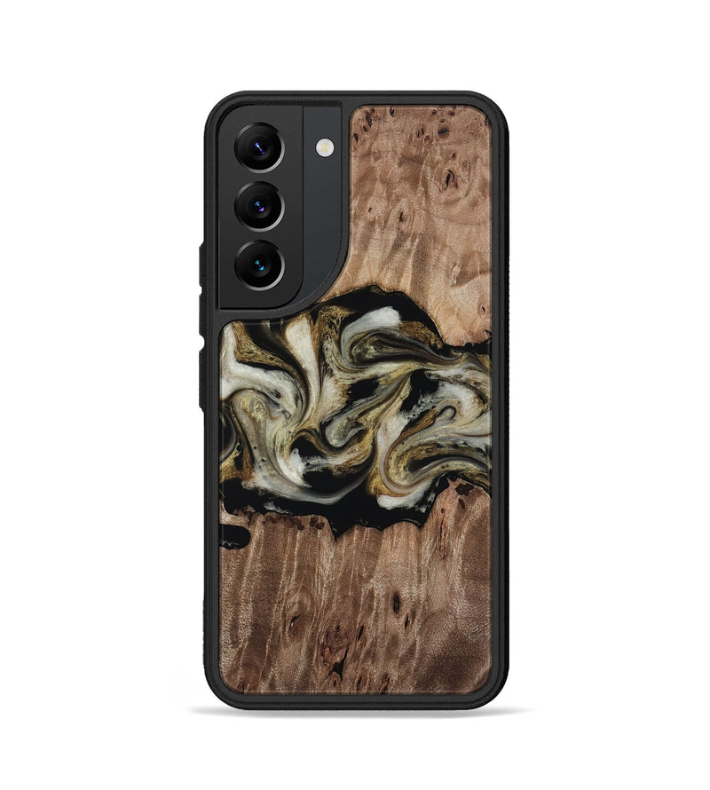 Galaxy S22 Wood Phone Case - Zora (Black & White, 818604)