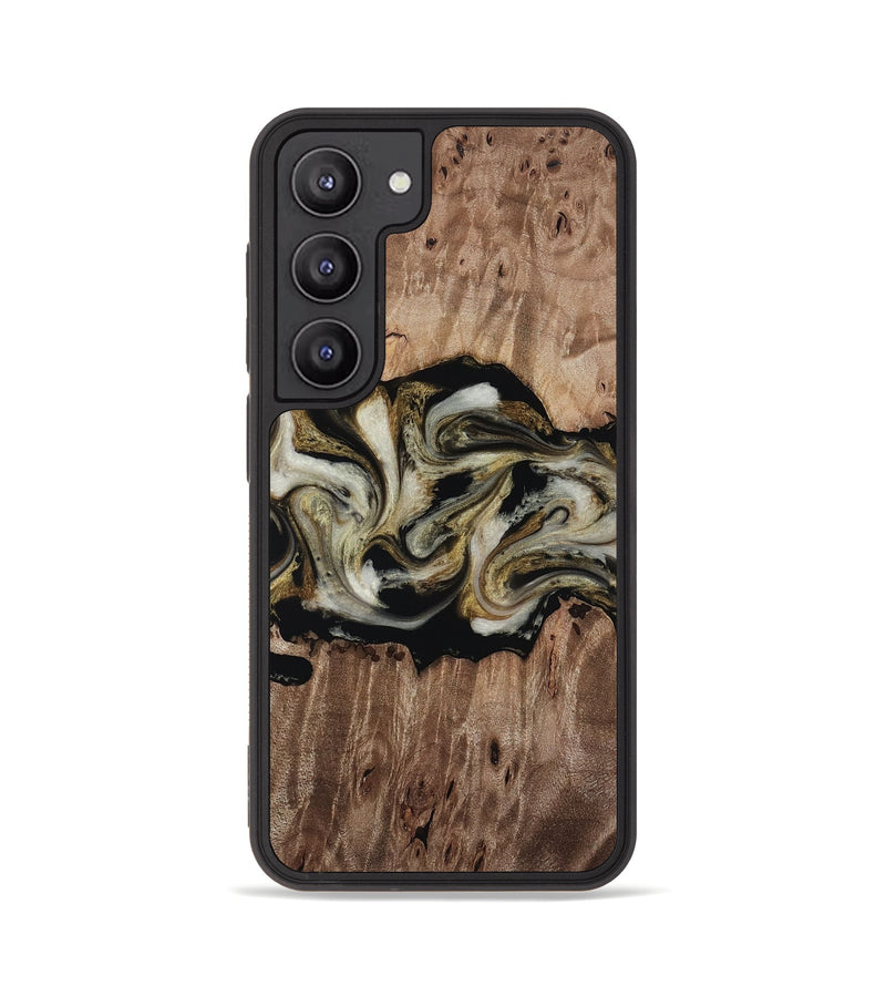 Galaxy S23 Wood Phone Case - Zora (Black & White, 818604)
