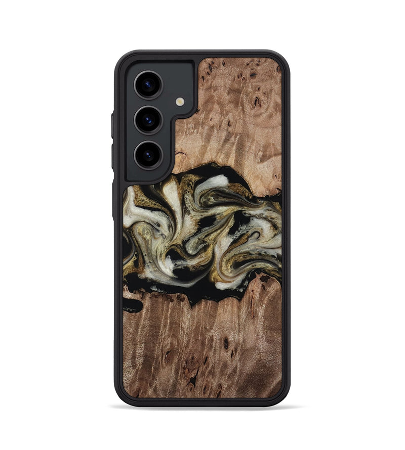 Galaxy S24 Wood Phone Case - Zora (Black & White, 818604)