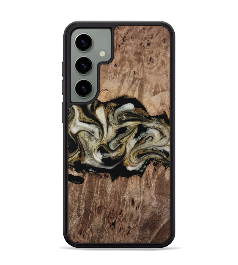 Galaxy S24 Plus Wood Phone Case - Zora (Black & White, 818604)