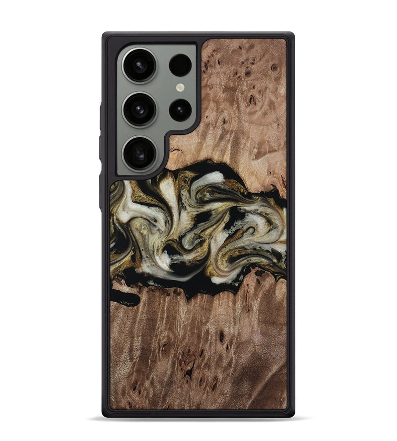 Galaxy S24 Ultra Wood Phone Case - Zora (Black & White, 818604)