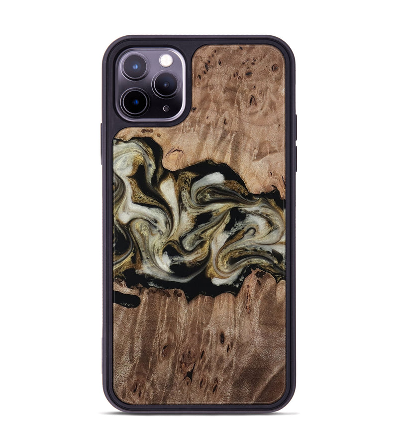iPhone 11 Pro Max Wood Phone Case - Zora (Black & White, 818604)