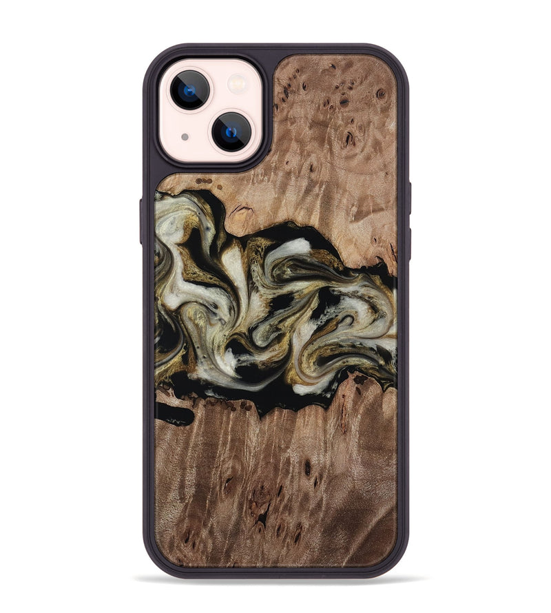 iPhone 14 Plus Wood Phone Case - Zora (Black & White, 818604)