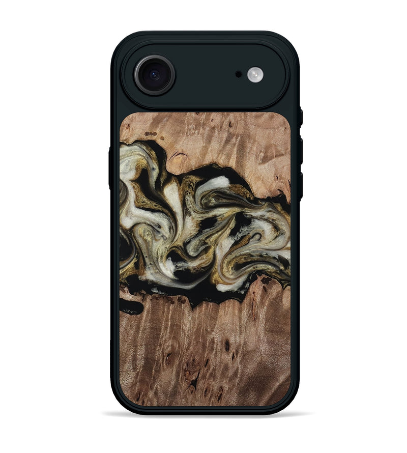 iPhone 17 Air Wood Phone Case - Zora (Black & White, 818604)
