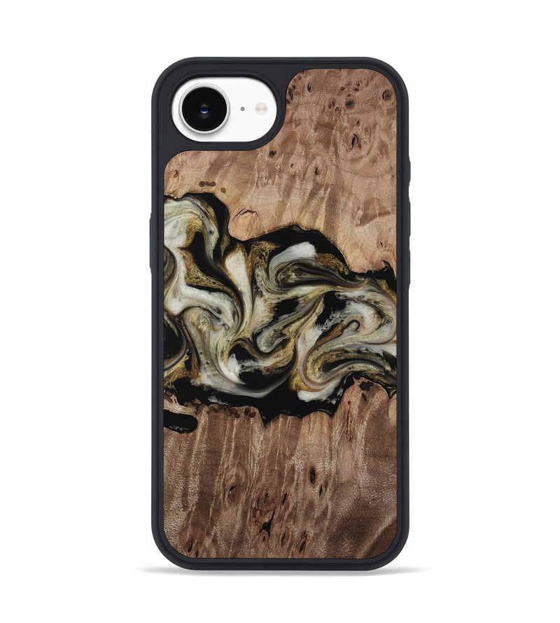 iPhone 17e Wood Phone Case - Zora (Black & White, 818604)