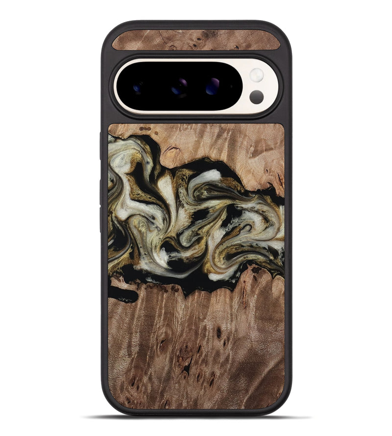 Pixel 10 Pro XL Wood Phone Case - Zora (Black & White, 818604)