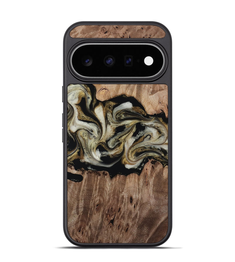 Pixel 11 Pro Wood Phone Case - Zora (Black & White, 818604)