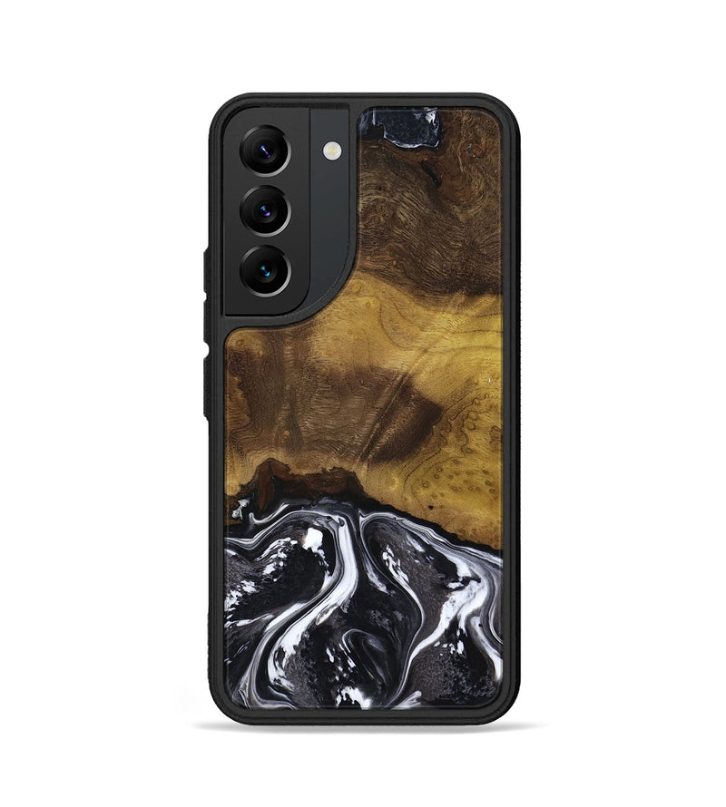 Galaxy S22 Wood Phone Case - Fabian (Black & White, 818606)