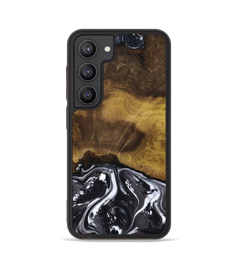 Galaxy S23 Wood Phone Case - Fabian (Black & White, 818606)