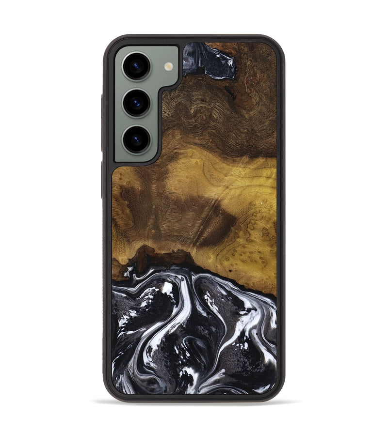 Galaxy S23 Plus Wood Phone Case - Fabian (Black & White, 818606)