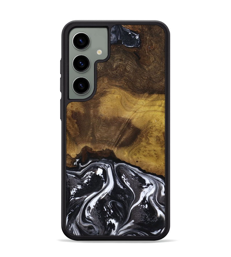 Galaxy S24 Plus Wood Phone Case - Fabian (Black & White, 818606)