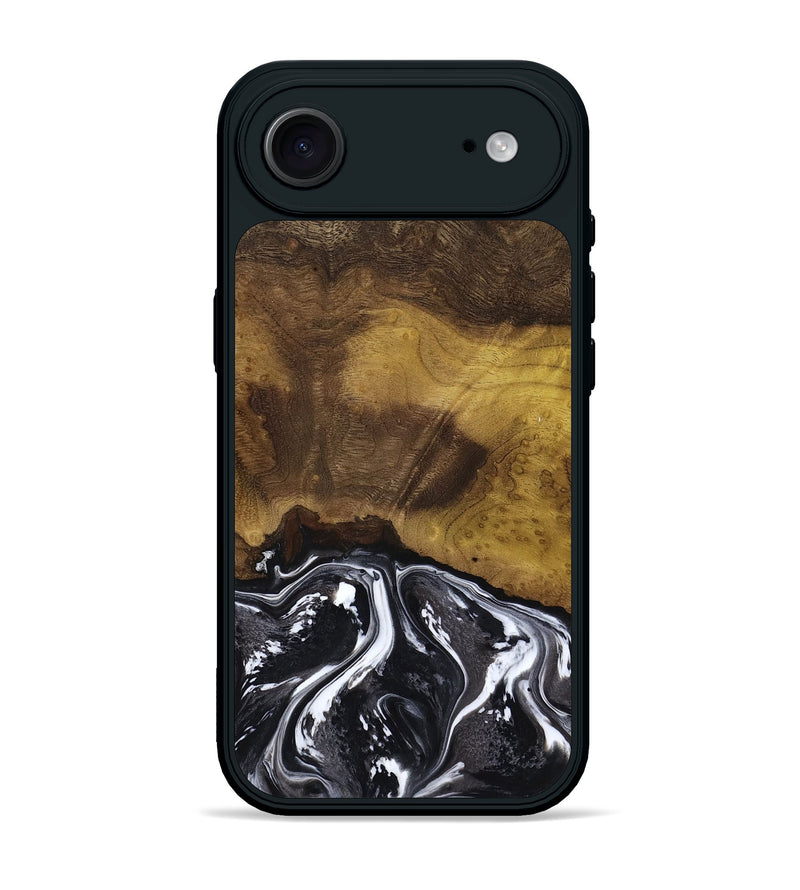 iPhone 17 Air Wood Phone Case - Fabian (Black & White, 818606)