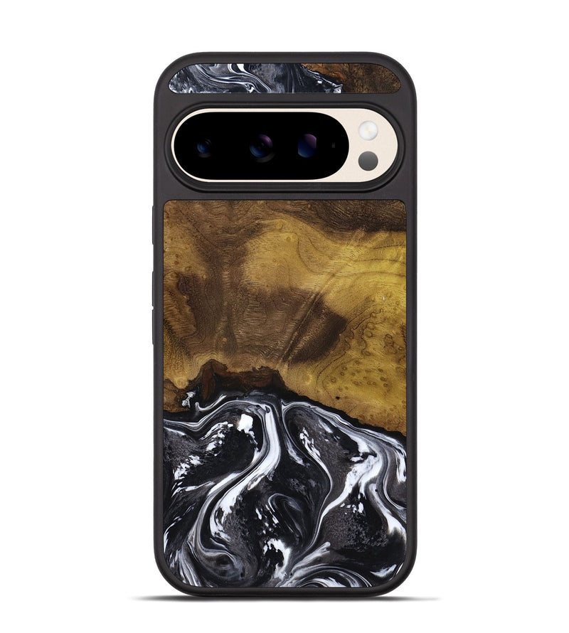 Pixel 10 Pro Wood Phone Case - Fabian (Black & White, 818606)