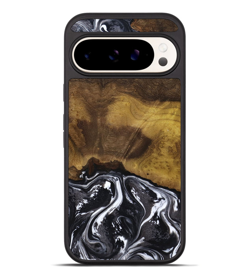 Pixel 10 Pro XL Wood Phone Case - Fabian (Black & White, 818606)