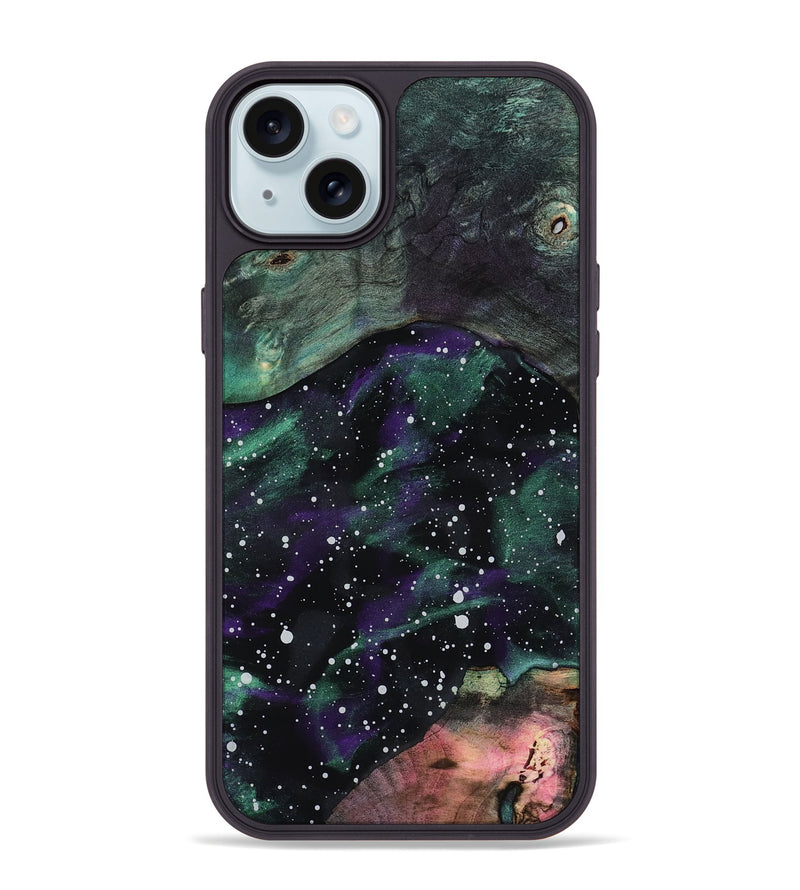 iPhone 15 Plus Wood Phone Case - Vivien (Cosmos, 818617)