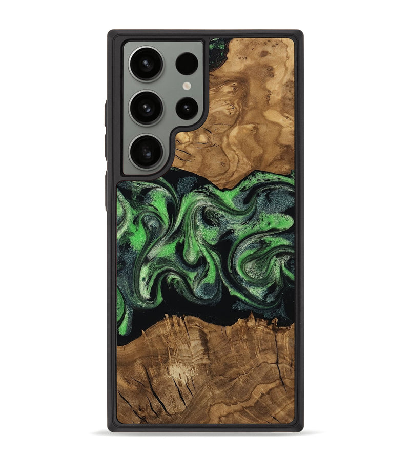 Galaxy S23 Ultra Wood Phone Case - Laraine (Ancient Olive, 818636)