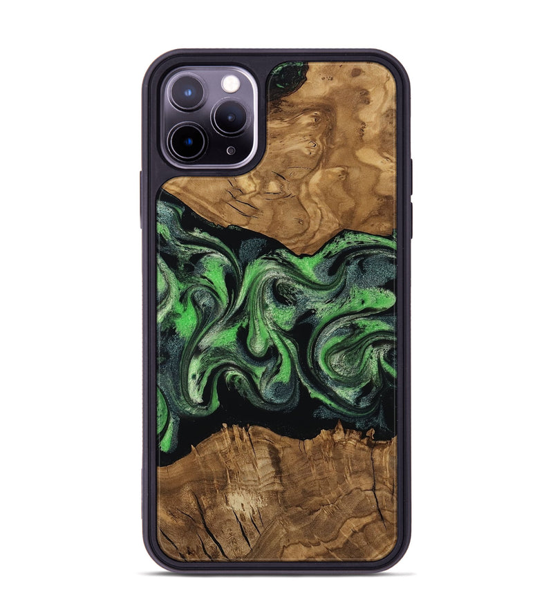 iPhone 11 Pro Max Wood Phone Case - Laraine (Ancient Olive, 818636)