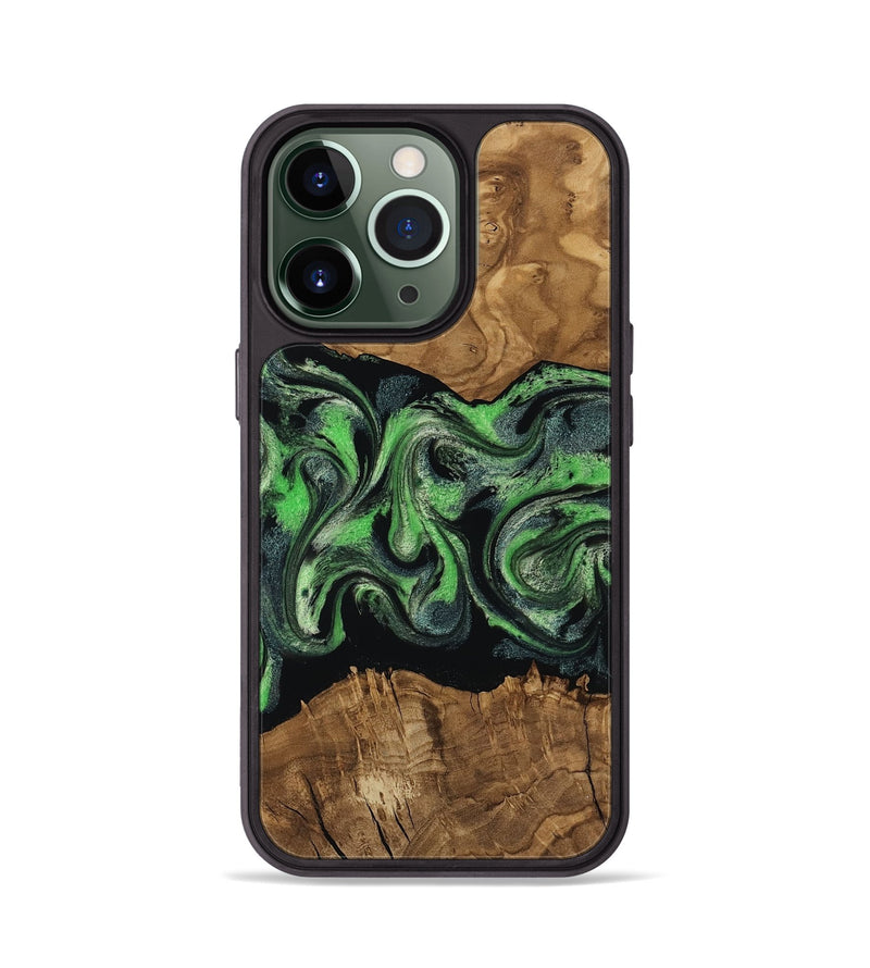 iPhone 13 Pro Wood Phone Case - Laraine (Ancient Olive, 818636)