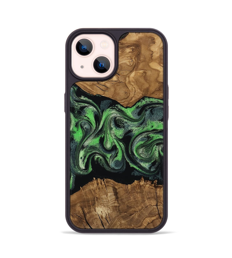iPhone 14 Wood Phone Case - Laraine (Ancient Olive, 818636)