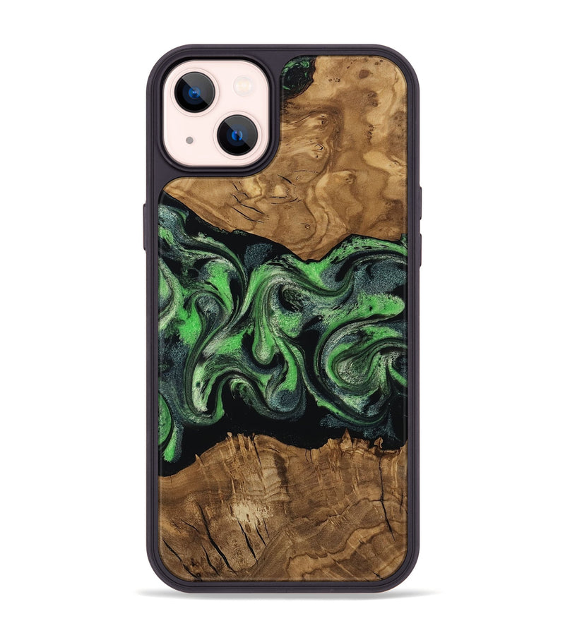 iPhone 14 Plus Wood Phone Case - Laraine (Ancient Olive, 818636)