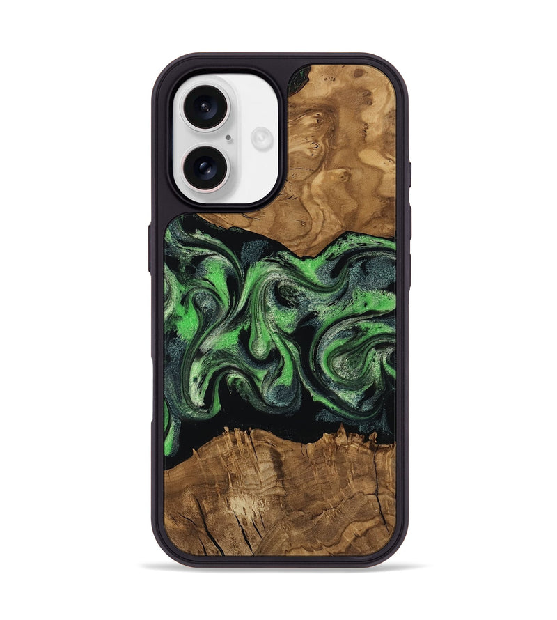 iPhone 17 Wood Phone Case - Laraine (Ancient Olive, 818636)