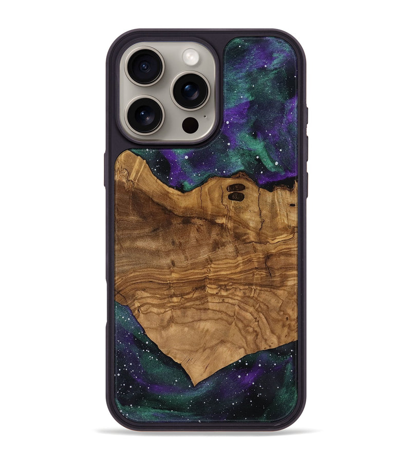 iPhone 16 Pro Max Wood Phone Case - Joann (Ancient Olive, 818670)