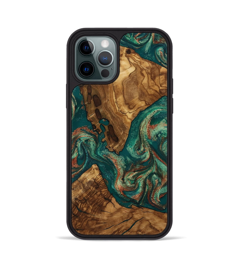 iPhone 12 Pro Wood Phone Case - Judson (Ancient Olive, 818675)
