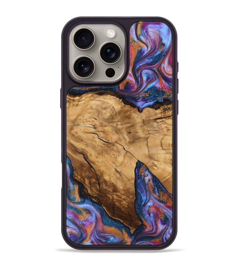 iPhone 16 Pro Max Wood Phone Case - Hubert (Ancient Olive, 818686)