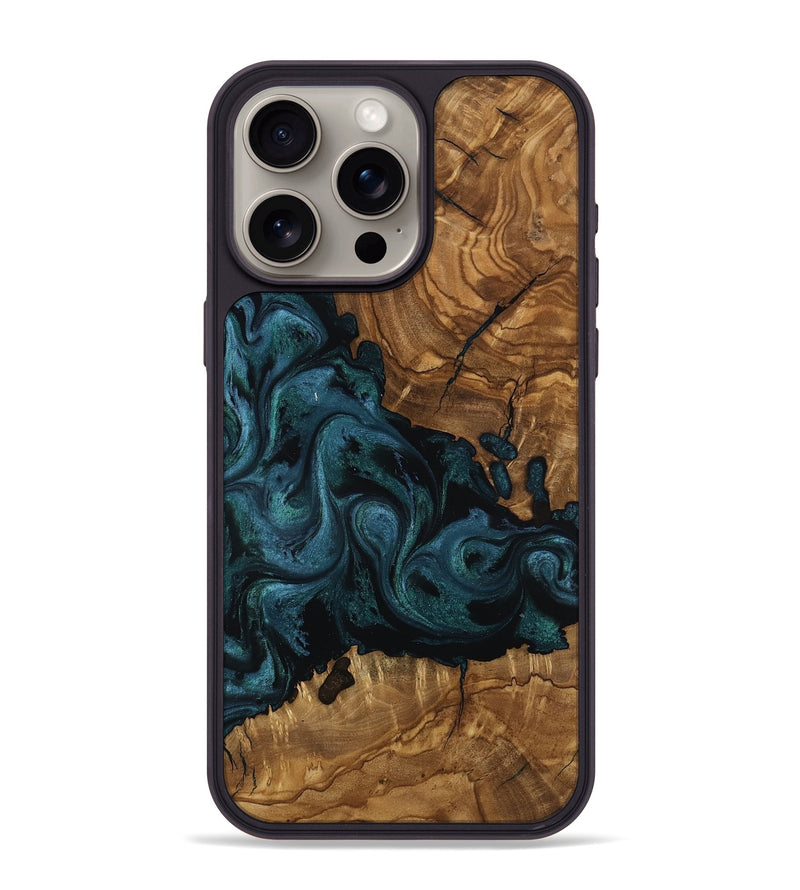 iPhone 15 Pro Max Wood Phone Case - Romeo (Ancient Olive, 818729)