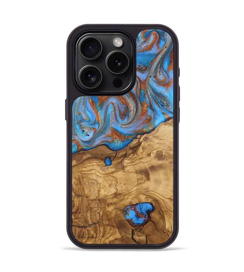 iPhone 15 Pro Wood Phone Case - Galilea (Ancient Olive, 818735)