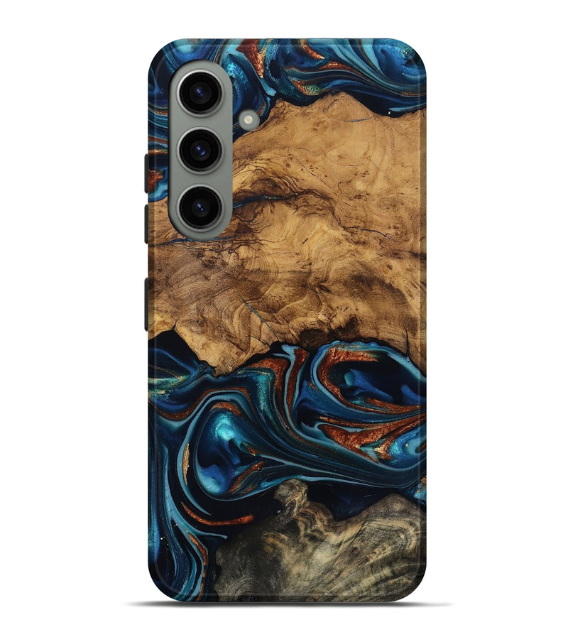 Galaxy S24 Plus Wood Live Edge Phone Case - Rubi (Ancient Olive, 818744)
