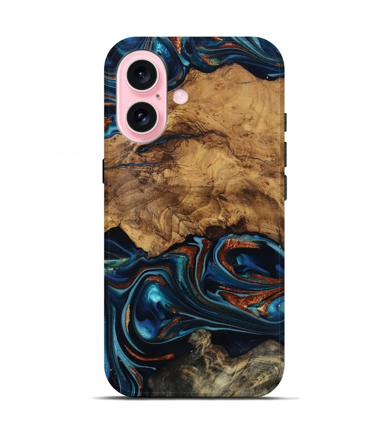 iPhone 17 Wood Live Edge Phone Case - Rubi (Ancient Olive, 818744)