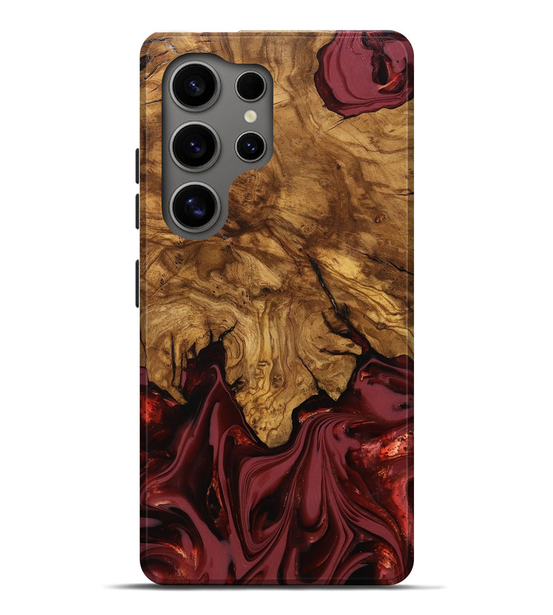 Galaxy S25 Ultra Wood Live Edge Phone Case - Booker (Ancient Olive, 818746)