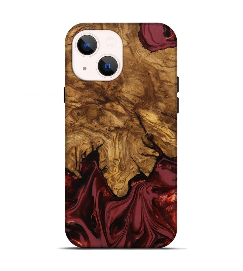iPhone 13 Wood Live Edge Phone Case - Booker (Ancient Olive, 818746)
