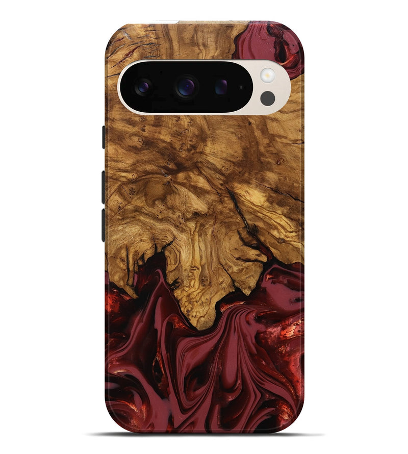 Pixel 10 Pro XL Wood Live Edge Phone Case - Booker (Ancient Olive, 818746)