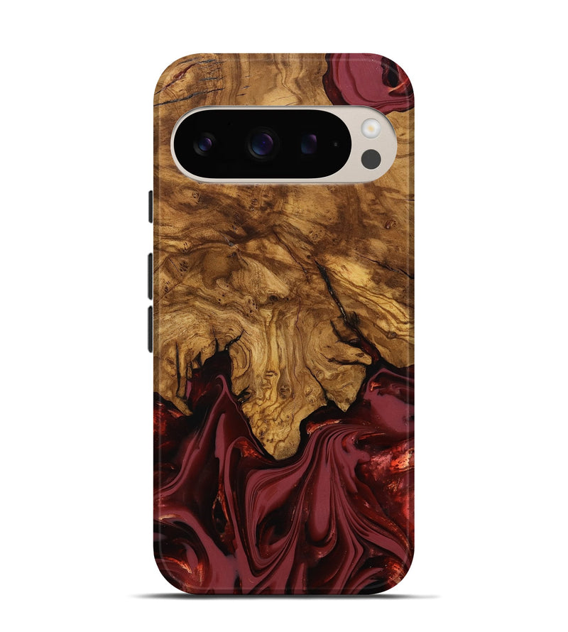 Pixel 9 Pro Wood Live Edge Phone Case - Booker (Ancient Olive, 818746)