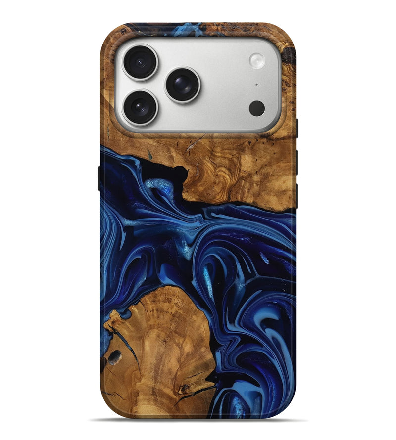 iPhone 17 Pro Max Wood Live Edge Phone Case - Baylee (Ancient Olive, 818748)