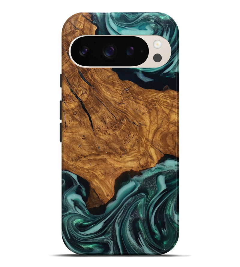 Pixel 10 Pro XL Wood Live Edge Phone Case - Koen (Ancient Olive, 818750)