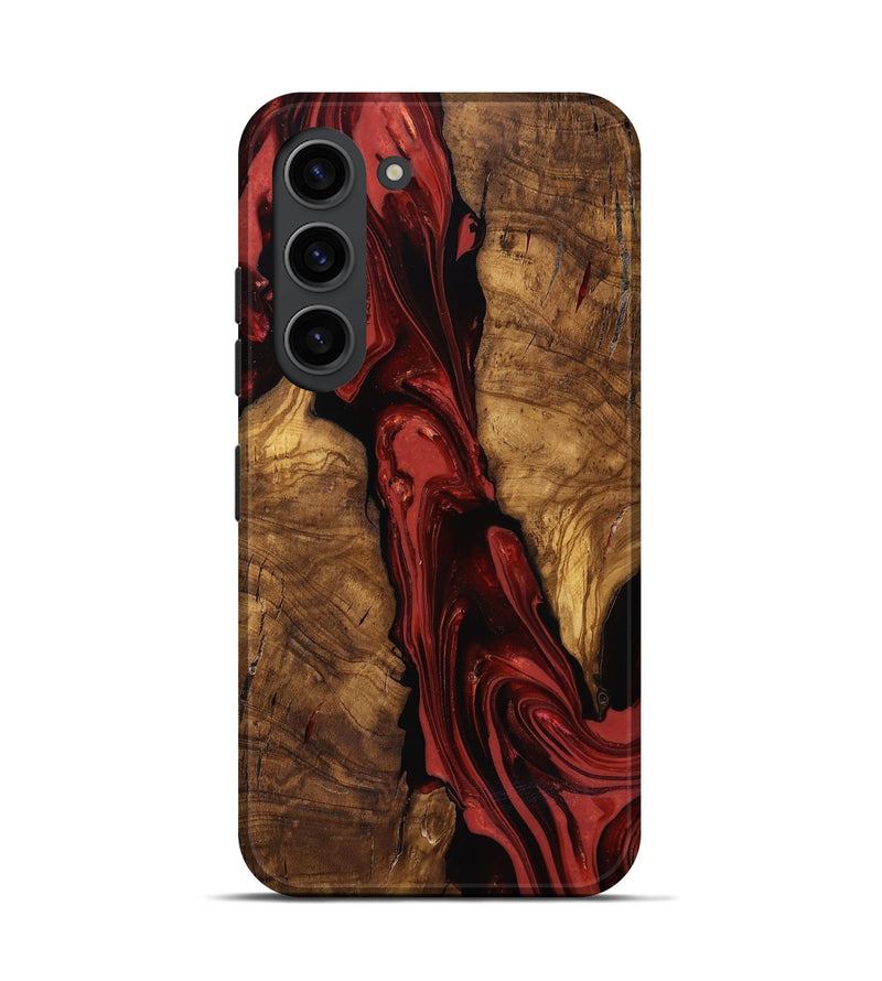 Galaxy S23 Wood Live Edge Phone Case - Kinslee (Ancient Olive, 818753)
