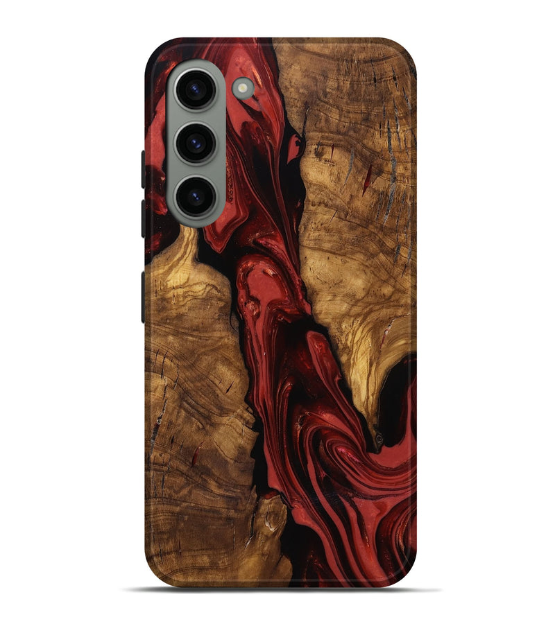 Galaxy S23 Plus Wood Live Edge Phone Case - Kinslee (Ancient Olive, 818753)