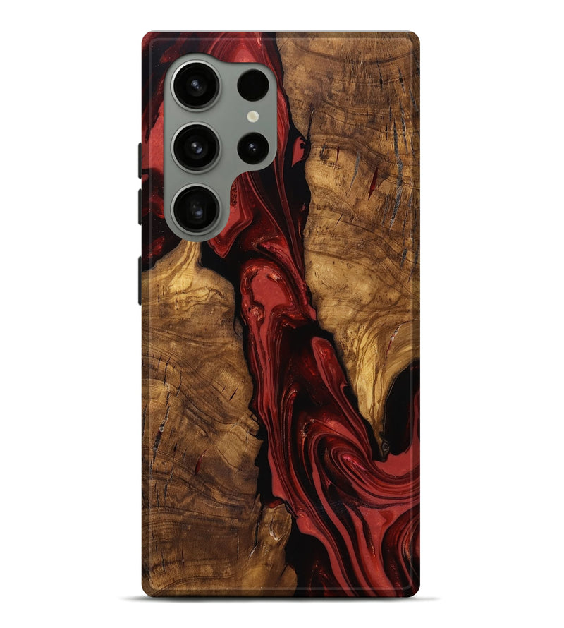Galaxy S24 Ultra Wood Live Edge Phone Case - Kinslee (Ancient Olive, 818753)