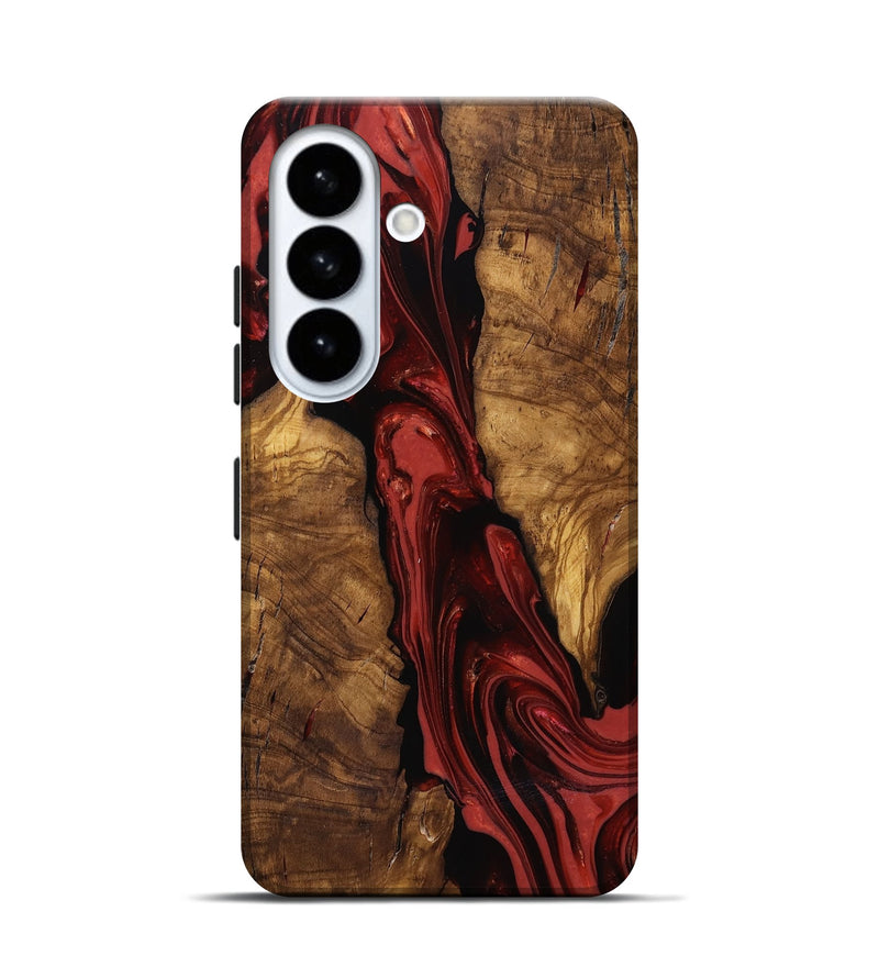 Galaxy S26 Wood Live Edge Phone Case - Kinslee (Ancient Olive, 818753)