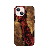 iPhone 13 mini Wood Live Edge Phone Case - Kinslee (Ancient Olive, 818753)