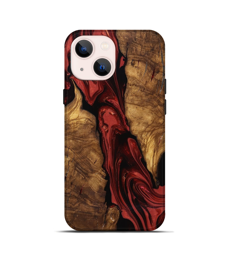 iPhone 13 mini Wood Live Edge Phone Case - Kinslee (Ancient Olive, 818753)