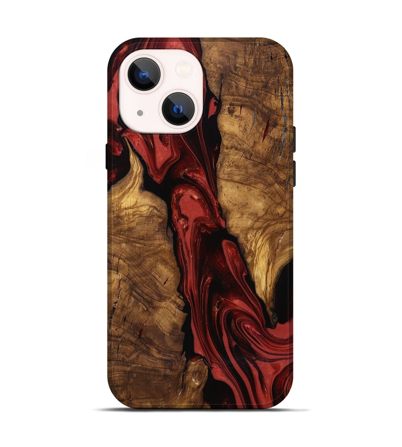 iPhone 14 Wood Live Edge Phone Case - Kinslee (Ancient Olive, 818753)