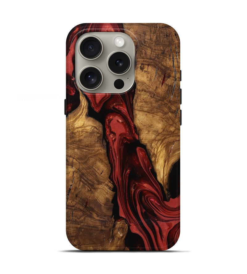 iPhone 16 Pro Wood Live Edge Phone Case - Kinslee (Ancient Olive, 818753)